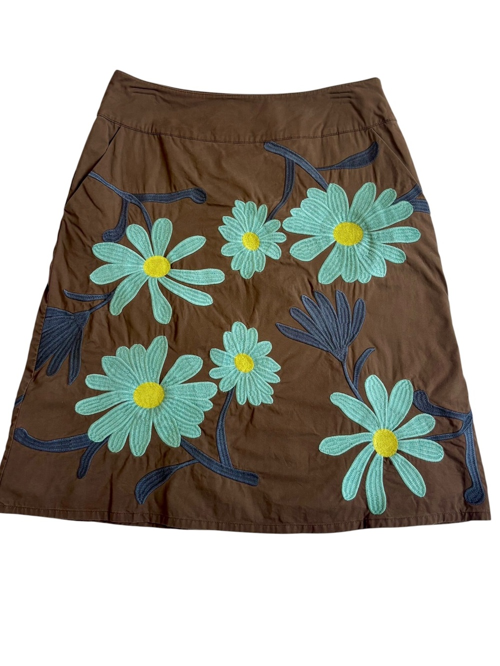 Boden cotton A-line skirt